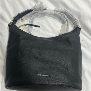 Michael Kors Black Leather Shoulder Bag